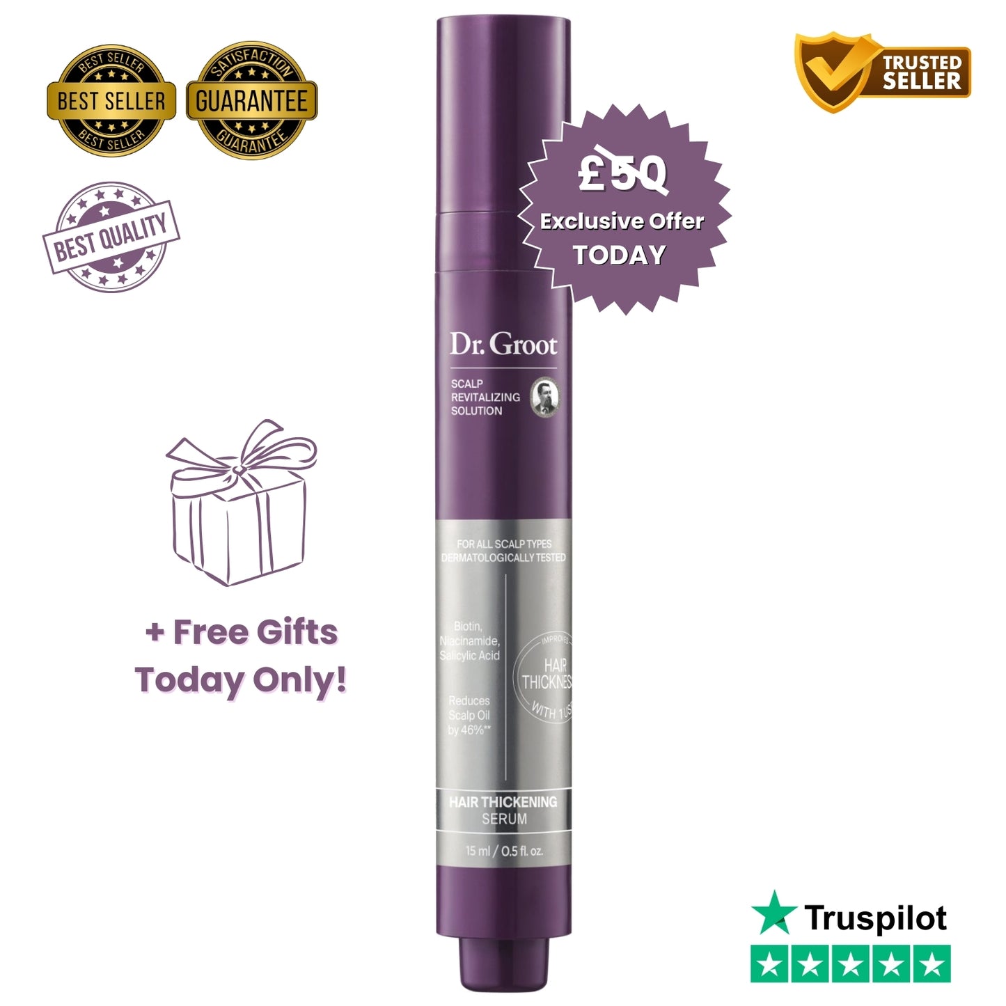 Natura™  Thickening Hair Roll-On Serum